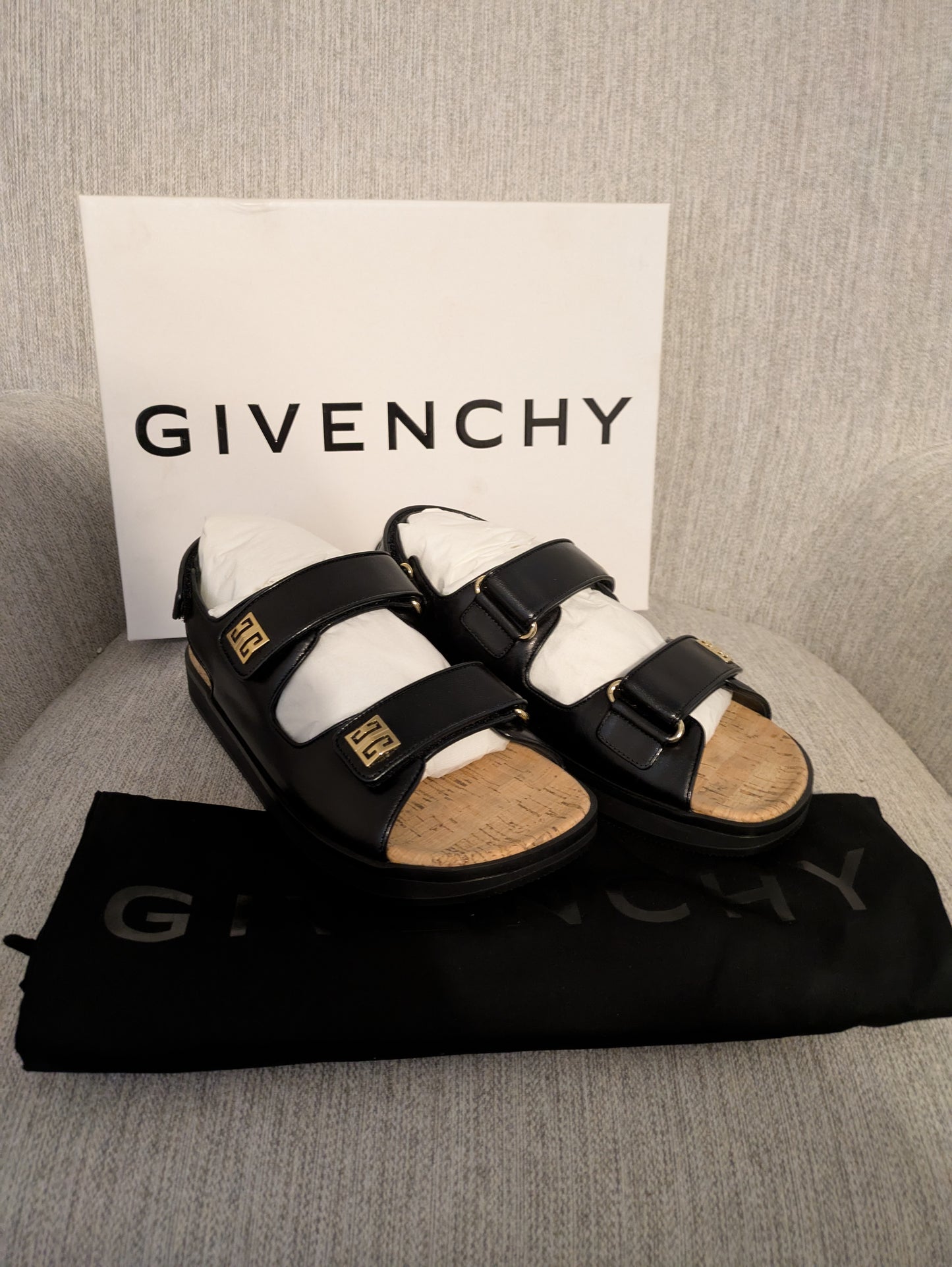 Size 6.5 - Givenchy 4G Leather Sandals