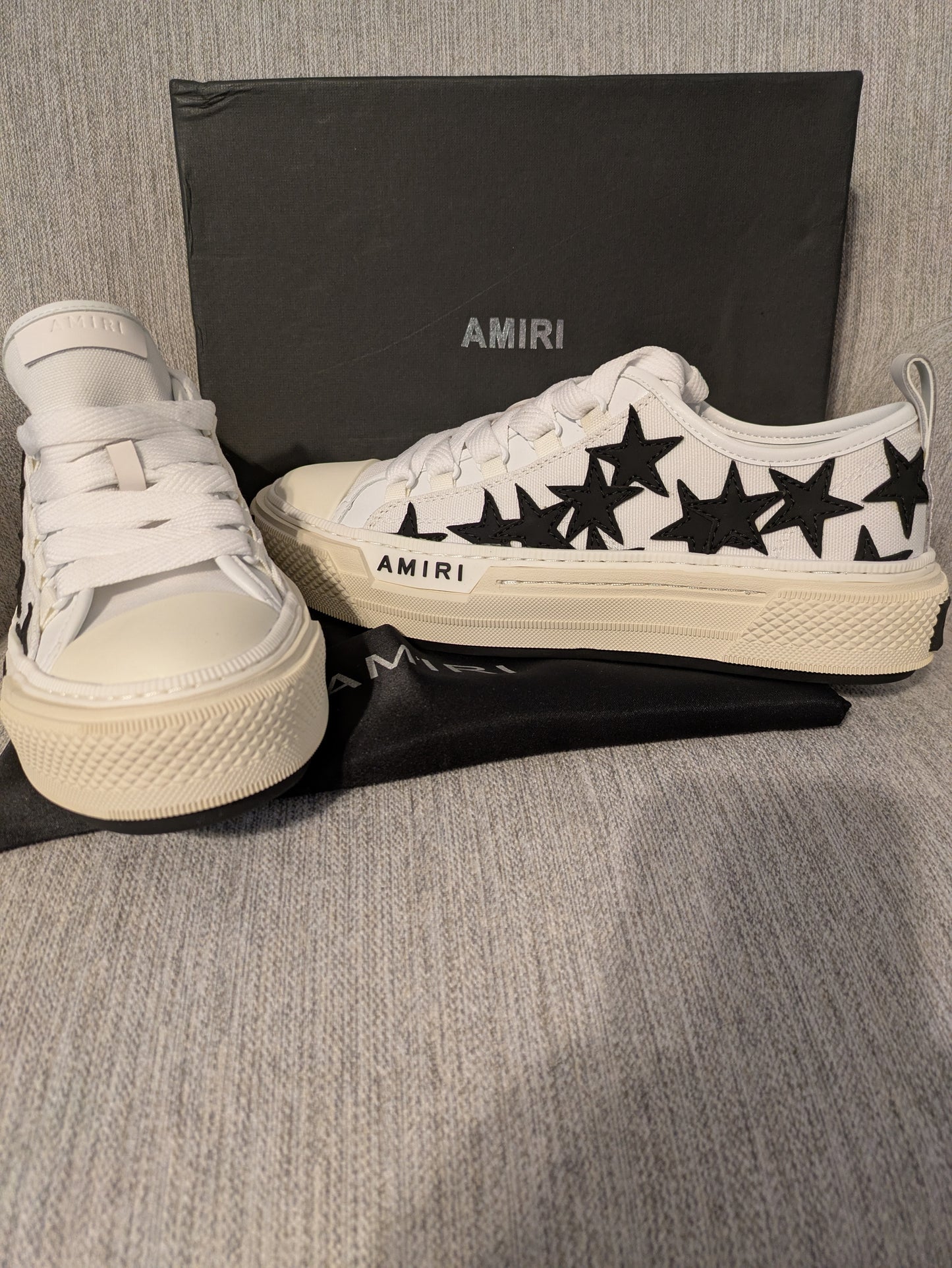 Size 11.5 - Amiri Men's Stars Court Canvas