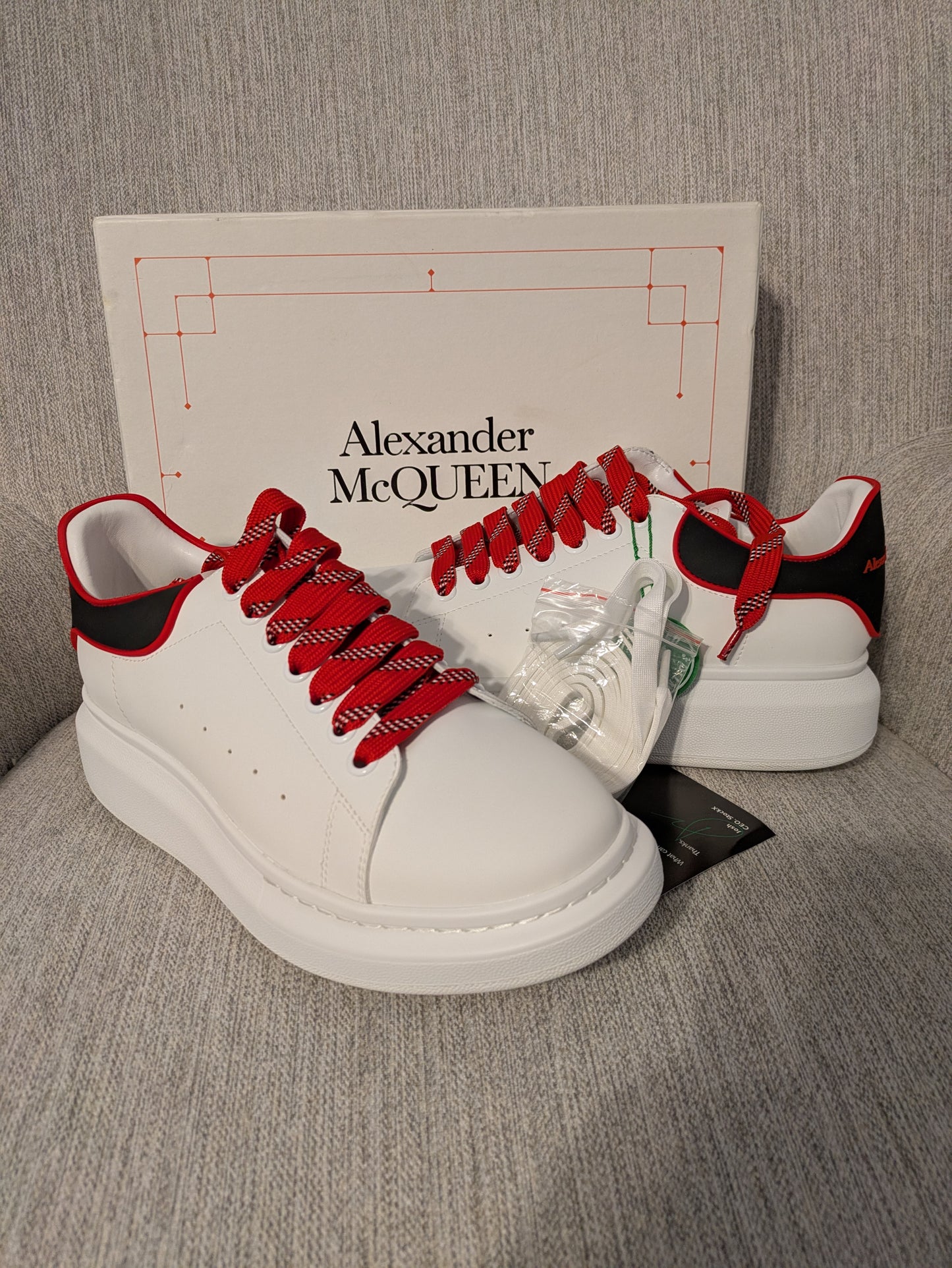 Size 11.5 - Alexander McQueen Round Toe Lace-Up