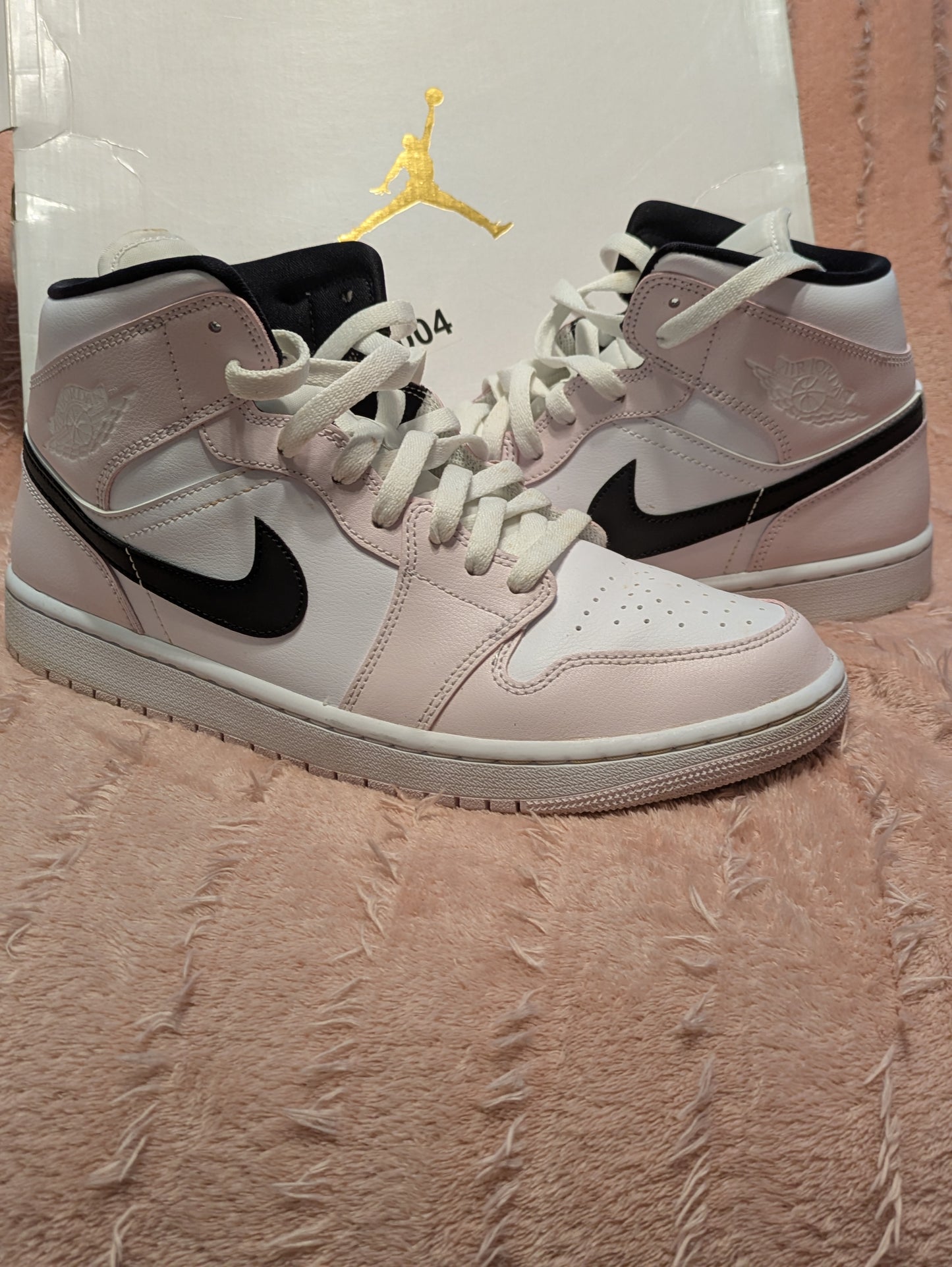 Women's Size 12 - Air Jordan 1 Mid 'Barely Rose'